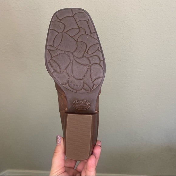 Kork Ease Brown Leather Kissel Heeled Ankle Boots. Size 9.5. - Picture 5 of 11